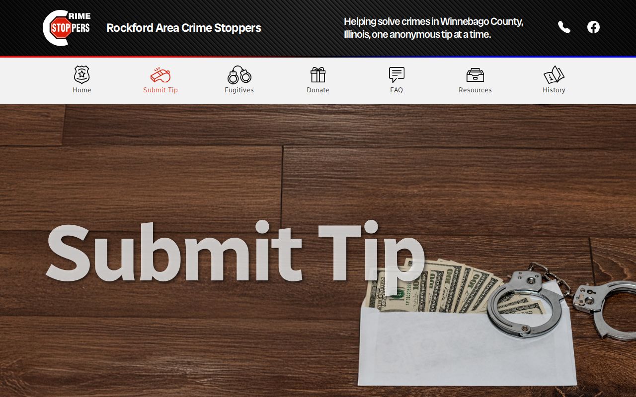 Rockford Area Crime Stoppers secure tip form